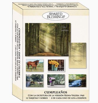 Boxed Cards - Cumpleanos, Dios te Celebra (Birthday, God Celebrates You SPANISH) by Shared Blessings