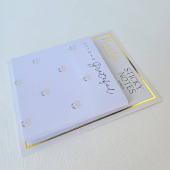 Beyond Grateful Floral Sticky Notes by Pearls of Parchment