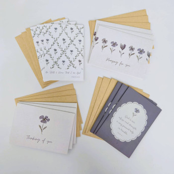 Sage Floral Boxed Scripture Notecards by Pearls of Parchment