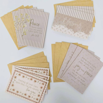 Dusty Blue Sage Boxed Scripture Notecards by Pearls of Parchment