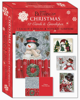 KJV Boxed Cards - Christmas, Snowman and Friends by Shared Blessings