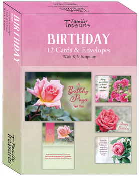KJV Boxed Cards - Birthday, Roses by Family Treasures