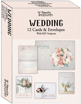 KJV Boxed Cards - Wedding, Love Blooms by Family Treasures