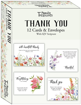 KJV Boxed Cards - Thank You, Words of Appreciation by Family Treasures