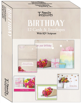 KJV Boxed Cards - Birthday, Cheer by Family Treasures