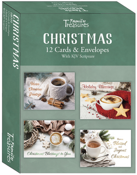 KJV Boxed Cards - Christmas, Coffee by Family Treasures