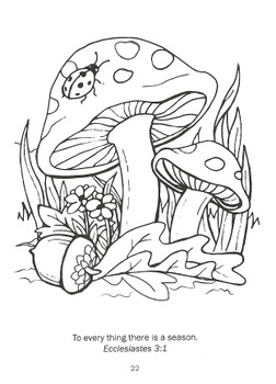Mini God's Beautiful World Coloring Book by Mary Currier