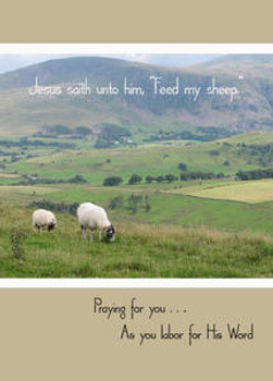 Minister Encouragement - 5" x 7" KJV Greeting Card