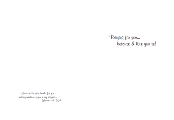 Sweet Dandelion - Thinking of you - 5" x 7" KJV Greeting Card