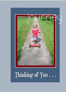 Journey - Thinking of you - 5" x 7" KJV Greeting Card