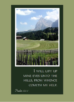 As you Pass Through this Difficult Time - 5" x 7" KJV Greeting Card