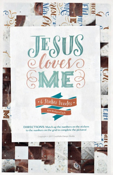 Jesus Love Me (Girl) - Sticker Puzzles - Set of 6 Puzzles, 104 Pcs Each