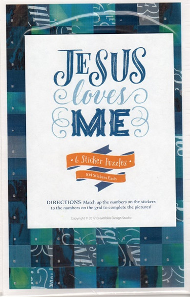 Jesus Love Me (Boy) - Sticker Puzzles - Set of 6 Puzzles, 104 Pcs Each