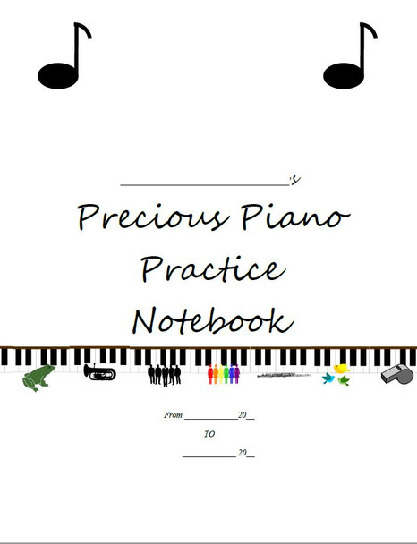 Practice notebook cover