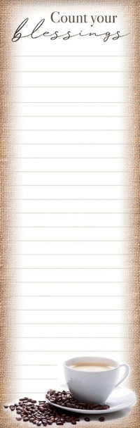 Coffee House - Magnetic List Pad - by Heartwarming Thoughts