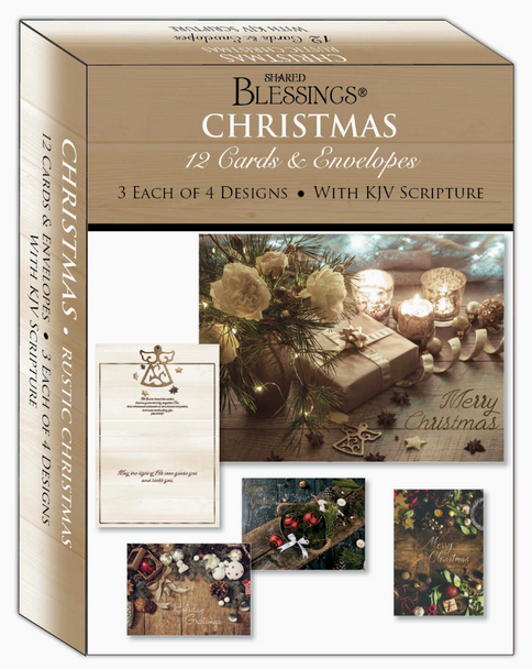 KJV Boxed Cards - Christmas, Rustic Christmas by Shared Blessings