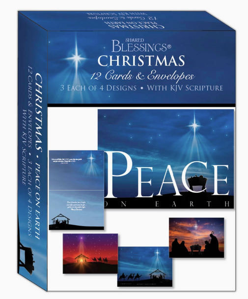 KJV Boxed Cards - Christmas, Peace on Earth by Shared Blessings