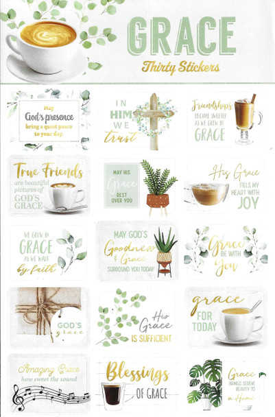 Grace Stickers - 2 sheets