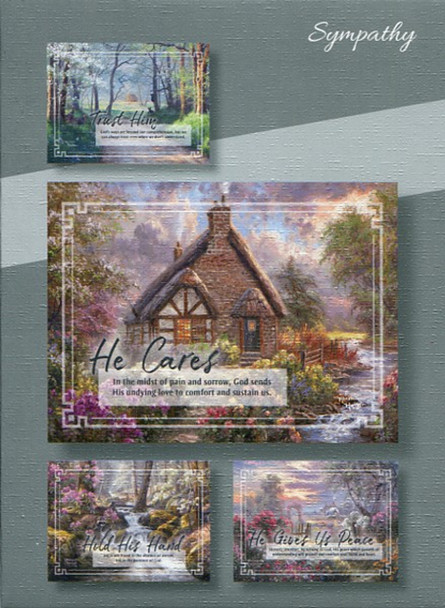 KJV Boxed Cards - Sympathy, Peaceful Retreat 2 by Heartwarming Thoughts