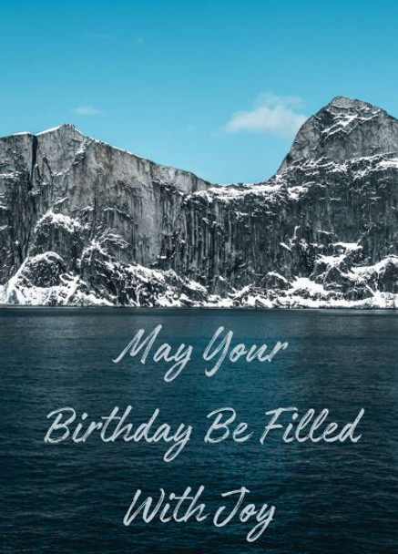 May Your Birthday Be Filled With Joy - KJV Scripture Cards by Andy Knobloch