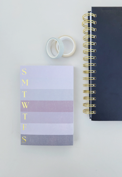 Days of the Week - Chunky Notepad by EB Design