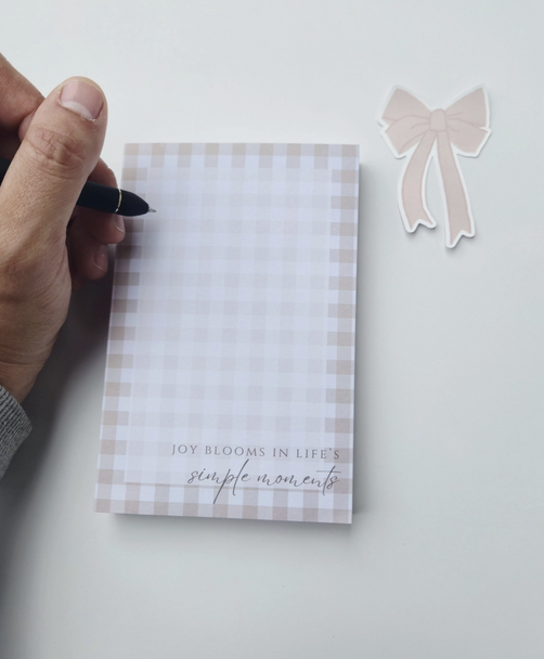 Joy Blooms - Chunky Notepad by EB Design