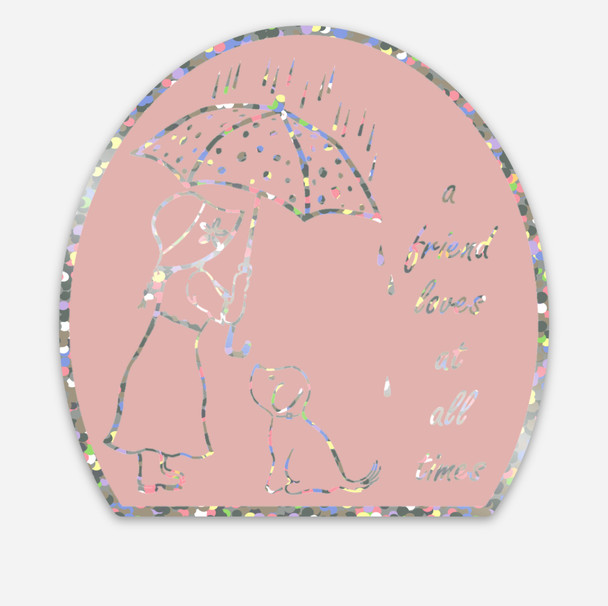 A Friend Loves at All Times Vinyl Sticker - by Windfall Creek