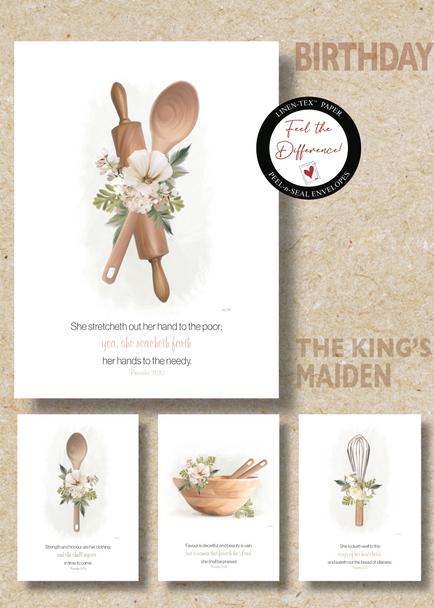 KJV Boxed Cards - Birthday, The King's Maiden by Heartwarming Thoughts