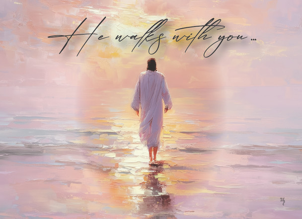 KJV Boxed Cards - Encouragement, Walking the Sea  by Heartwarming Thoughts