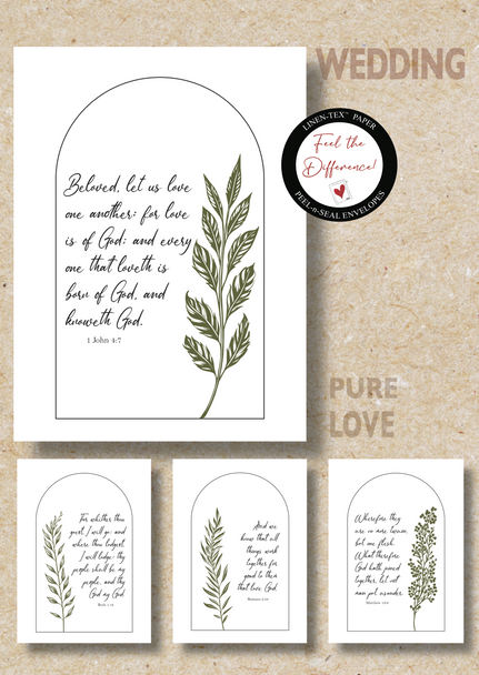 KJV Boxed Cards - Wedding, Pure Love  by Heartwarming Thoughts