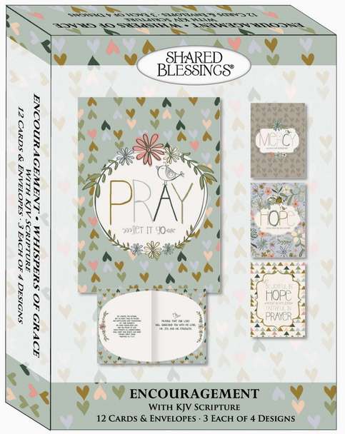 KJV Boxed Cards - Encouragement, Whispers of Grace by Shared Blessings