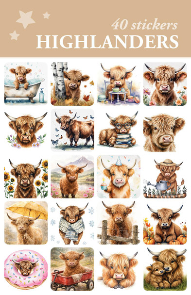 Highlanders Stickers - 2 sheets