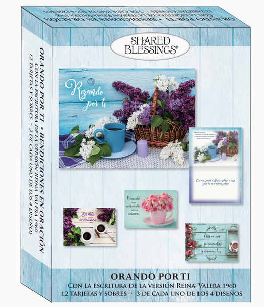 KJV Boxed Cards - Orando Por Ti, Bendiciones en Oracion (Praying for You, Blessings in Prayer SPANISH) by Shared Blessings