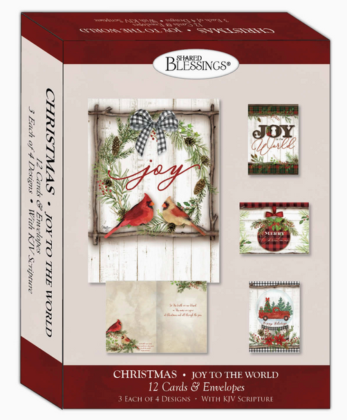 KJV Boxed Cards - Christmas, Joy to the World by Shared Blessings