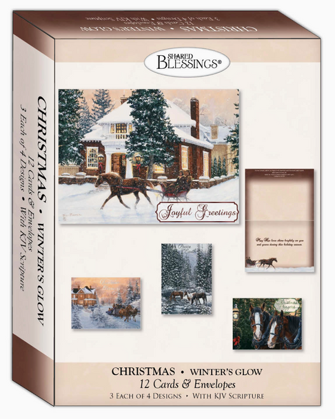KJV Boxed Cards - Christmas, Winter's Glow by Shared Blessings