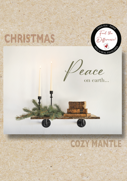 KJV Boxed Cards - Christmas, Cozy Mantle by Heartwarming Thoughts