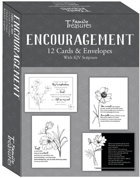 KJV Boxed Cards - Encouragement, Trust in Him by Family Treasures