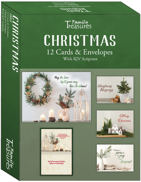 KJV Boxed Cards - Christmas, Pines by Family Treasures