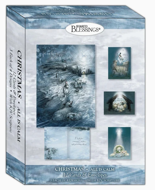 KJV Boxed Cards - Christmas, All is Calm by Shared Blessings