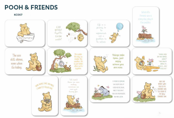 Pooh & Friends - Set of 12 Kindness Cards by Heartwarming Thoughts