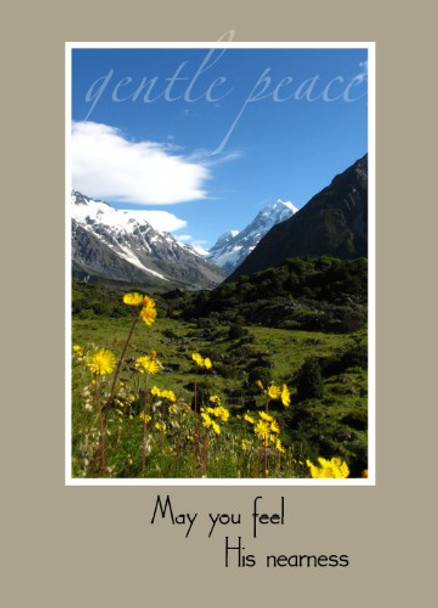 May You feel His Nearness - 5" x 7" KJV Greeting Card