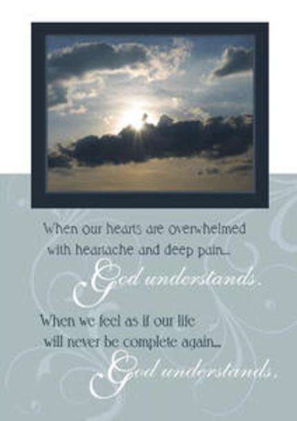 God Understands - 5" x 7" KJV Greeting Card