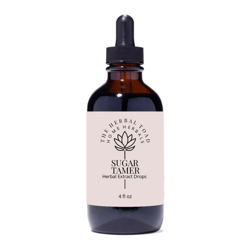 Sugar Tamer Herbal Tincture 4 Ounce Amber Dropper Bottle