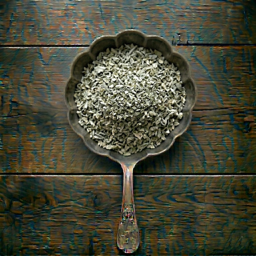 Raspberry leaf by the cup sample