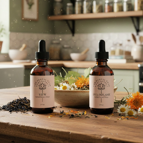 Dry Eye and Inflammation Tincture Set and Ingredients