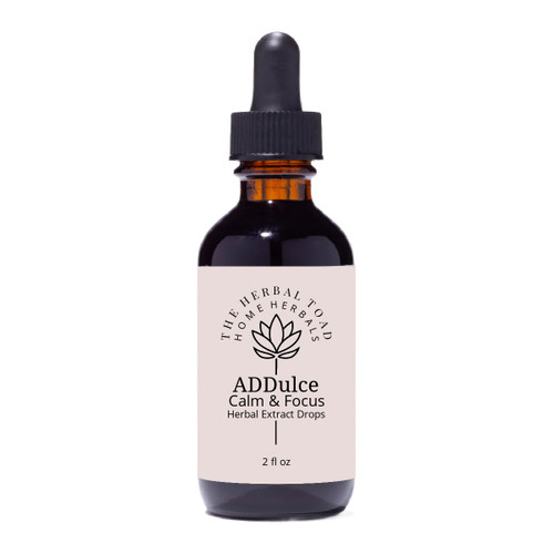 ADDulce Calm & Focus Herbal Tincture 2 ounce bottle
