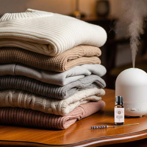 Sweater Weather Essential Oil Blend Sweater Stack