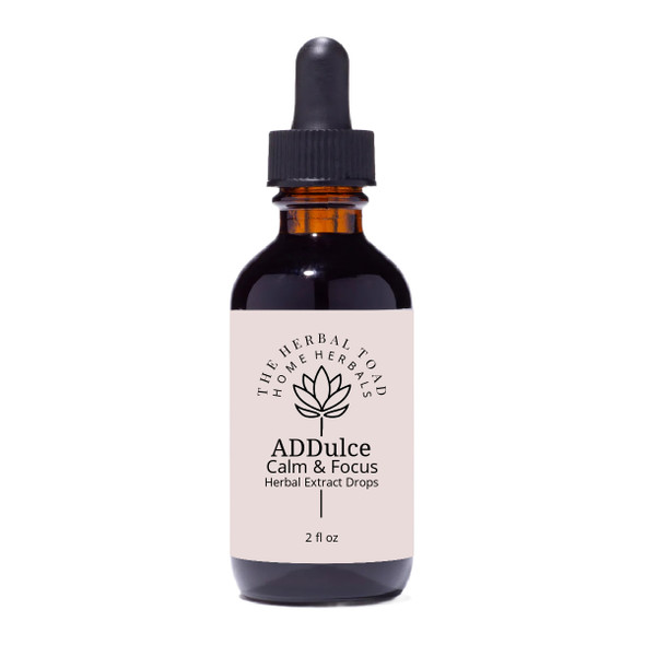 ADDulce Calm & Focus Herbal Tincture 2 ounce bottle