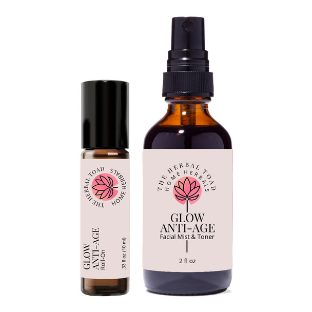 Glow Anti Age Facial Oil Roll-On and Mist Set