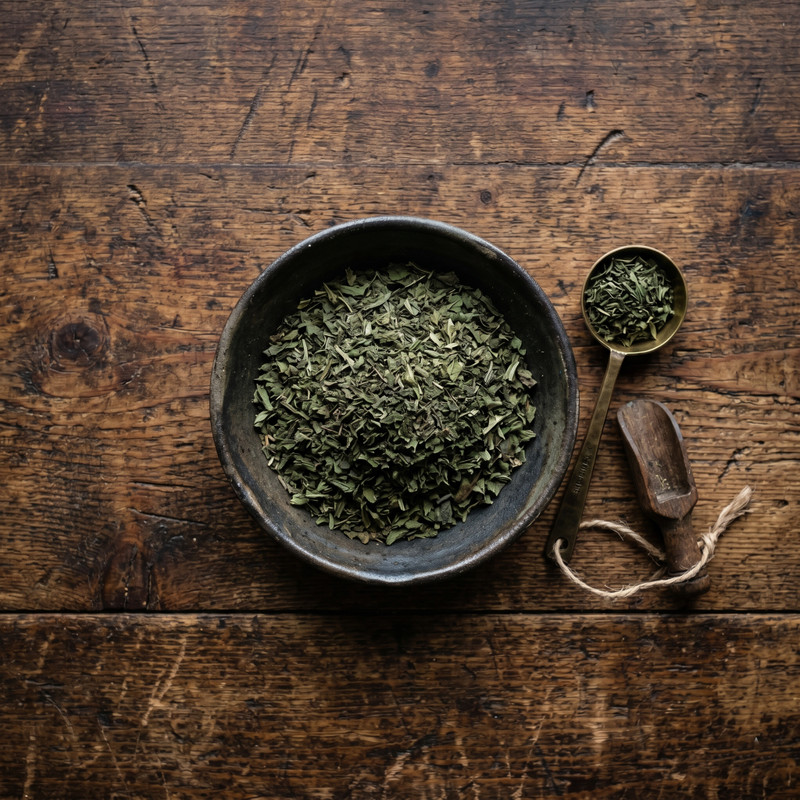 Spearmint leaf by the cup sample